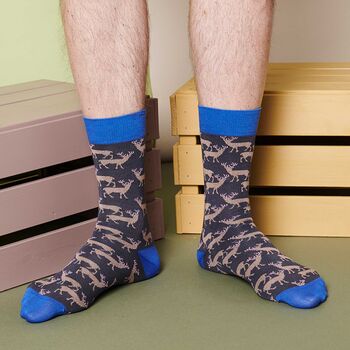 Men's Organic Cotton Animal Socks, 10 of 12