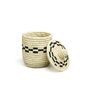 Nanjoon Chequerboard Round Handwoven Basket, thumbnail 5 of 6