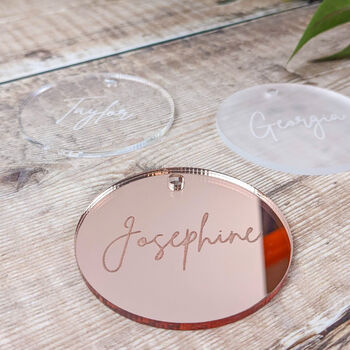 Personalised Acrylic Table Place Name Ribbon, 2 of 6