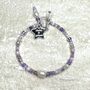 Gemstone Violet Whitel Crown Chakra Bracelet, thumbnail 1 of 3