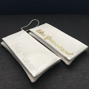 Mrs Surname Bridal Wedding Day Clutch, 7 of 12