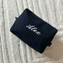 Personalised Black Monogrammed Waffle Wash Bag, thumbnail 1 of 7