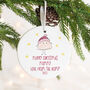 Merry Christmas Mummy Love From The Bump Decoration C, thumbnail 1 of 4