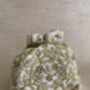 White Velvet Handcrafted Potli Bag, thumbnail 7 of 10