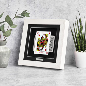 Best Mum Personalised Queen Playing Card Gift Frame, 3 of 12