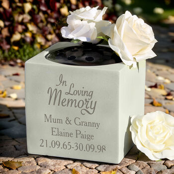 Personalised In Loving Memory Memorial Vase, 3 of 3
