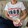 Personalised Place And Year Of Birth Lady Fit T Shirt, thumbnail 1 of 5