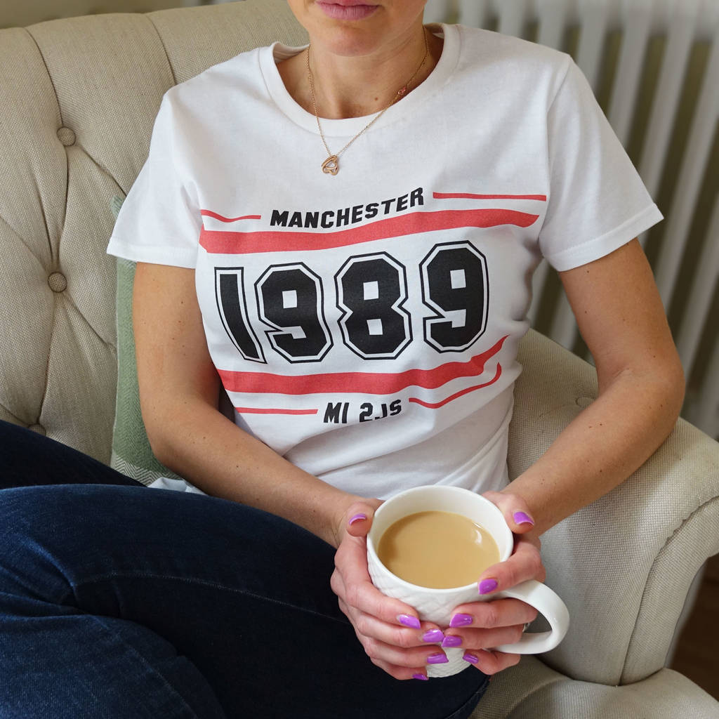 Personalised Place And Year Of Birth Lady Fit T Shirt, 1 of 5