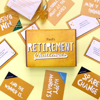 Personalised Retirement Gift Challenges Game, 2 of 4