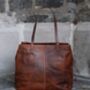 Oversized Leather Tote Bag For Women Gift For Her, thumbnail 6 of 12