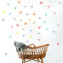 Watercolour Hearts Wall Stickers, thumbnail 1 of 12