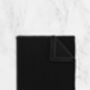 Mens Black Oversized Velvet Bow Tie And Pocket Square, thumbnail 2 of 3