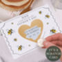Personalised Father's Day Gift Scratch Voucher With Bumble Bees, thumbnail 1 of 3