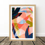 Large Abstract Flower Art Print, thumbnail 8 of 10