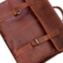 Men's Leather Rugged Satchel Bag Briefcase Gift, thumbnail 5 of 10