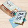 Dad You Rock, Slowly! Funny Sound And Shake Card For Fathers Day, thumbnail 12 of 12