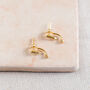Bohemian Gold Point And Ball Stud Earrings, thumbnail 6 of 11