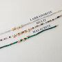 Personalised Beaded Necklace With Solid 9k Gold Initials, thumbnail 4 of 5