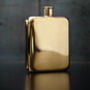 Gold Plated Hip Flask, thumbnail 2 of 3