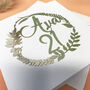 Personalised 21st Floral Birthday Papercut Card, thumbnail 9 of 12