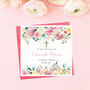 Communion, Christening Or Confirmation Card Pink Roses, thumbnail 2 of 3