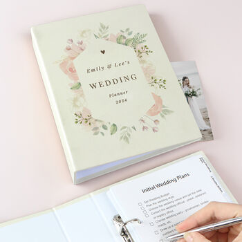 Personalised Floral Watercolour Wedding Planner, 2 of 12