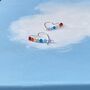 Colourful Crystal Heart Sterling Silver Hoop Earrings, thumbnail 1 of 5