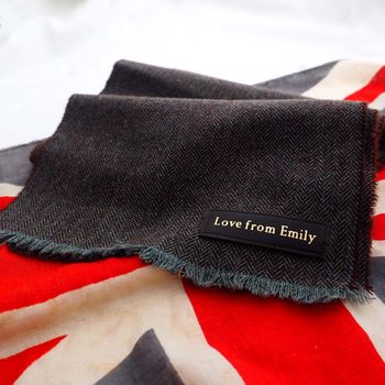 Personalised 'Love From' Lambswool Scarf, 4 of 11