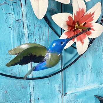 Recycled Metal Hummingbird Wall Art Art124, 4 of 5