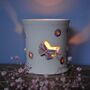 Personalised White Ceramic Tea Light With Butterflies, thumbnail 5 of 8