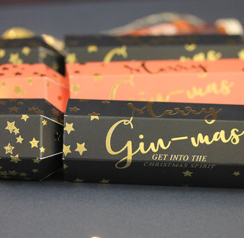 Gin Filled Christmas Cracker In Navy Or Pink, 8 of 8