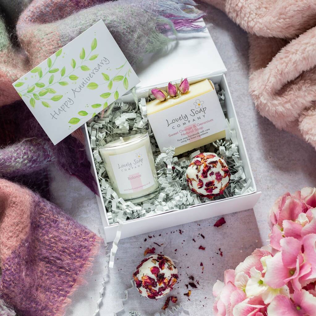 Personalised Anniversary Pamper Box By Lovely Soap Company ...