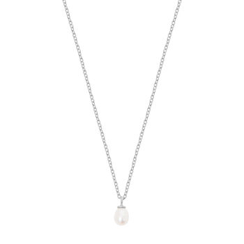 Freshwater Pearl And Sterling Silver Necklace, 2 of 5