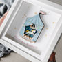 Layered Carousel Christening Print In A Box Frame, thumbnail 3 of 3