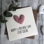 Personalised Heart Happy First Mother's Day Card, thumbnail 1 of 3