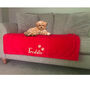 Personalised Embroidered Waffle Pet Dog Blanket, thumbnail 1 of 9