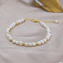 Sterling Silver Genuine Freshwater Pearl Beaded Bracelet, thumbnail 4 of 12