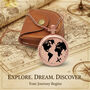 Personalised The Clipper Pocket Watch With Case Elegant Keepsake For Birthday And Anniversary, thumbnail 3 of 12