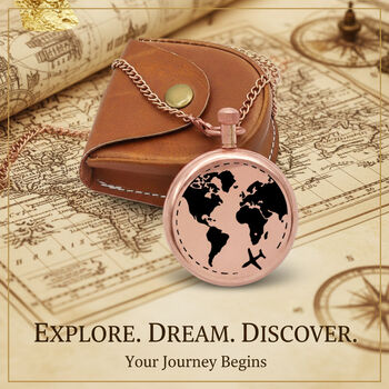 Personalised The Clipper Pocket Watch With Case Elegant Keepsake For Birthday And Anniversary, 3 of 12