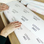 Personalised New Born, Littlest Surname Wrapping Paper, thumbnail 3 of 4