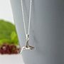 Silver Hummingbird Necklace, thumbnail 4 of 9