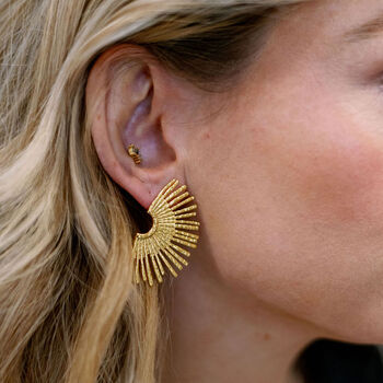 Sunray Earring In Gold/Silver, 2 of 5