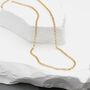 9ct Yellow Gold Belcher Chain Necklace, thumbnail 2 of 4