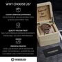 Personalised Metal And Wood Watch Mens Gift,Engraved Watch, thumbnail 3 of 8