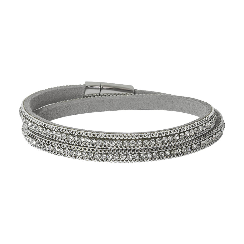Sparkly Personalised Wrap Bracelet By Lovethelinks | notonthehighstreet.com