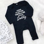 Watching Sport With Daddy Personalised Sports Babygrow, thumbnail 9 of 11