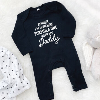 Watching Sport With Daddy Personalised Sports Babygrow, 9 of 11