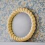 Braid Style Cream Mirror, thumbnail 2 of 4