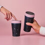 Circular And Co Coffee Cup Made From Fabric 12oz Dusk Pink, thumbnail 4 of 7