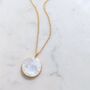 The Circle Moonstone Necklace, thumbnail 3 of 8